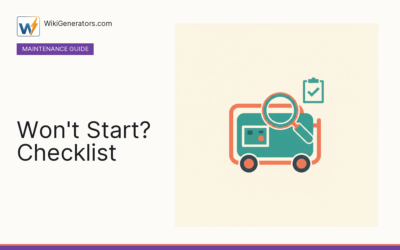 Generator Won’t Start? A Troubleshooting Checklist